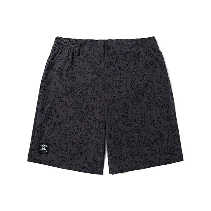 Kappa Casual Shorts Men Rebar Gray All Over Print 1107P-0
