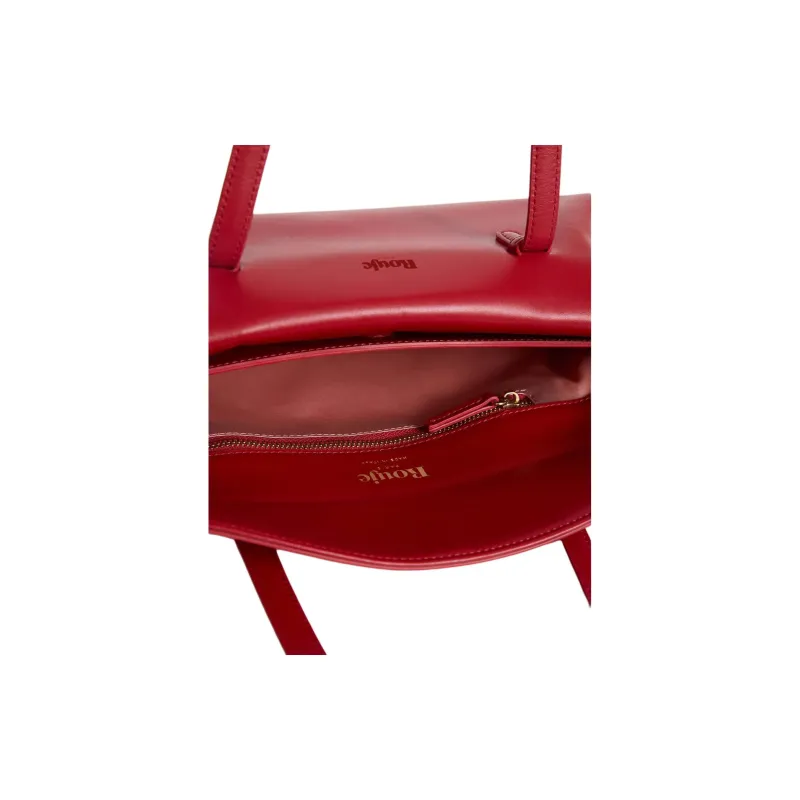 Rouje Leather Shoulder Bag Women's Red-3