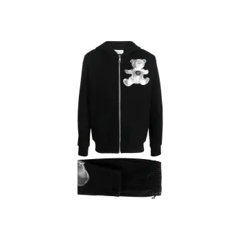 PHILIPP PLEIN Teddy print Hooded Tracksuit