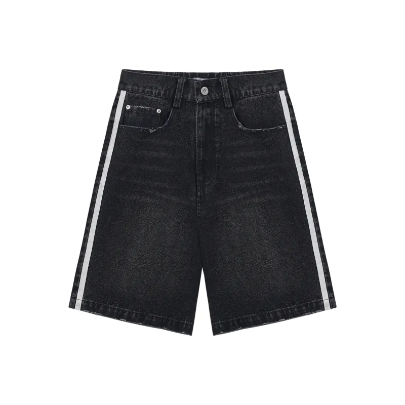 UNVESNO Casual Shorts Men Black-0