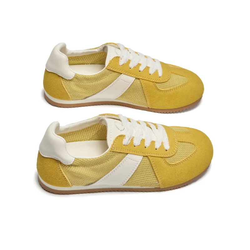 La Chapelle Slip Resistant, Abrasion Resistant, Breathable Low Top Casual Shoes Women's Yellow-3