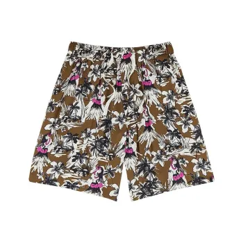 PALM ANGELS Hula Viscose Short Pants