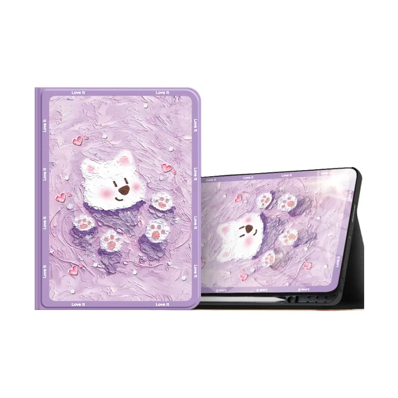 I Create My Art Silicone Material Bath West Highland Compatibility IPad Pro/IPad Air Tablet Protective Cases-6
