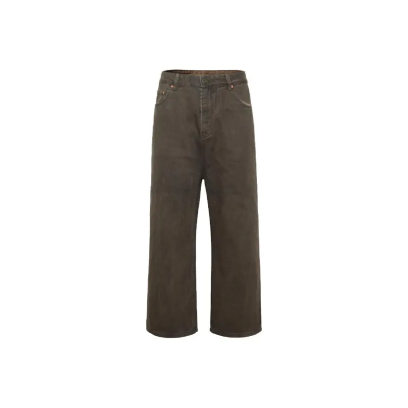 FAKE VINTAGE Jeans Men's Mud Washed Brown-0