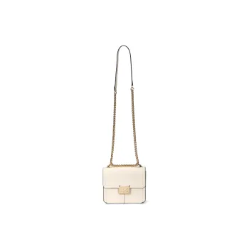MICHAEL KORS Sonia Leather Shoulder Bag, Crossbody Bag Trumpets Women's Cream