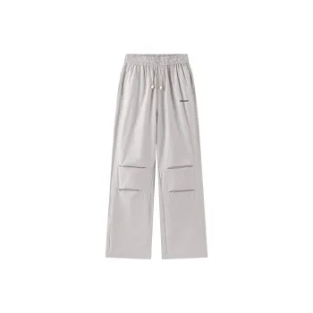 LOOX! Casual Pants Unisex White Gray