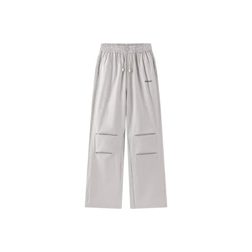 LOOX! Casual Pants Unisex White Gray
