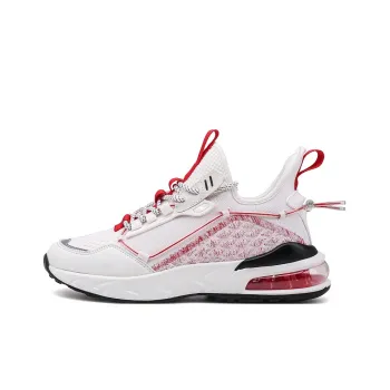 Kuding Running Shoes Men Low Top White Red/Black Yellow/Black Moon