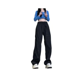 SWAMP AREA Casual Pants Unisex Black