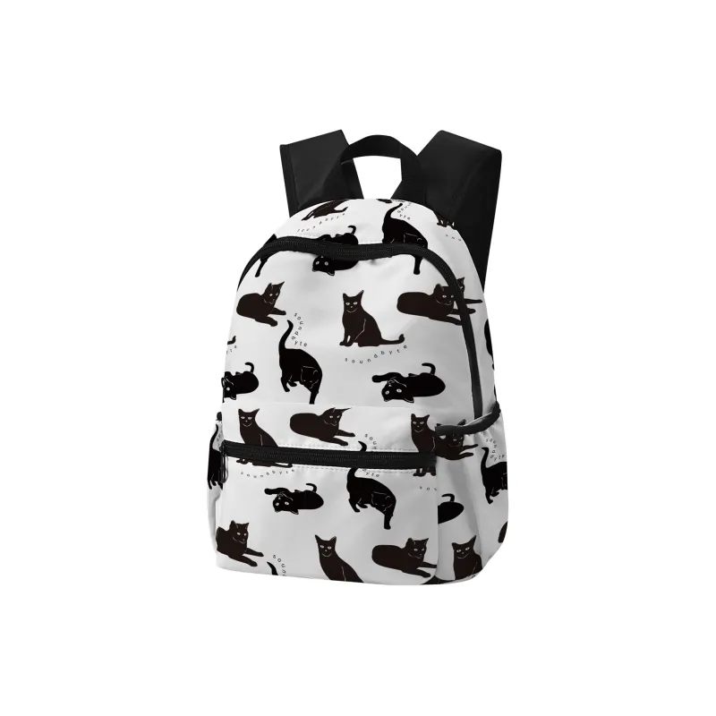 Soundbyte Polyester Backpack Unisex White-17