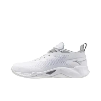 Mizuno Anti Slip Wear Resistant Low Top Basketball Shoes Unisex White