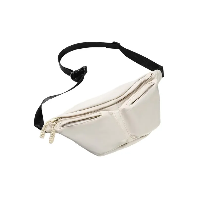 GOBLIN SHARKS 1759 Nylon Fanny Pack Regular Unisex Ecru/Black/Khaki-0