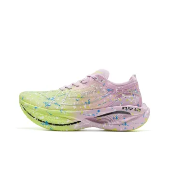 XTEP 160X 3.5PRO Running Shoes Women's Low Top Matcha Light Green, Orchid Purple