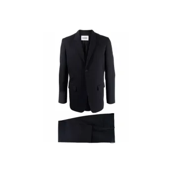 JIL SANDER Business Suits Men Black