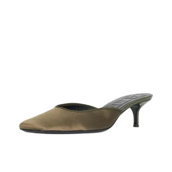 Staud Slip Resistant Closed Toe Slippers Women's Green