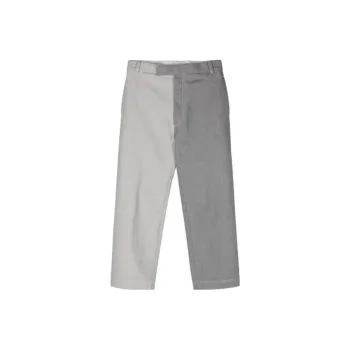 THOM BROWNE Two Toned Mid Rise Jeans