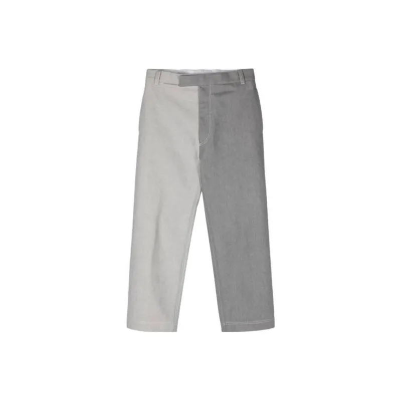 THOM BROWNE Two Toned Mid Rise Jeans-0