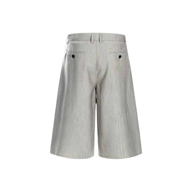 GBXM Casual Shorts Unisex Herringbone Gray-2