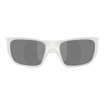 Oakley Plastic Rectangular Sunglasses Unisex White