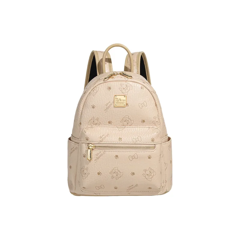 Disney Cat Velvet PVC Backpack Regular Women's Multicolor-12