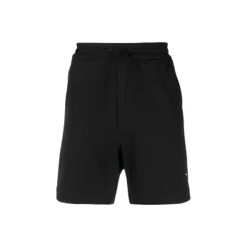 Y 3 Logo Printed Drawstring Track Shorts