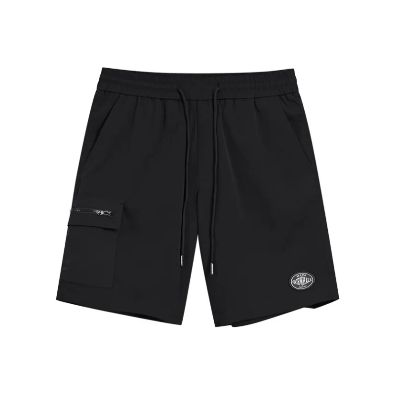 FAIRWHALE Cargo Shorts Unisex Black-0