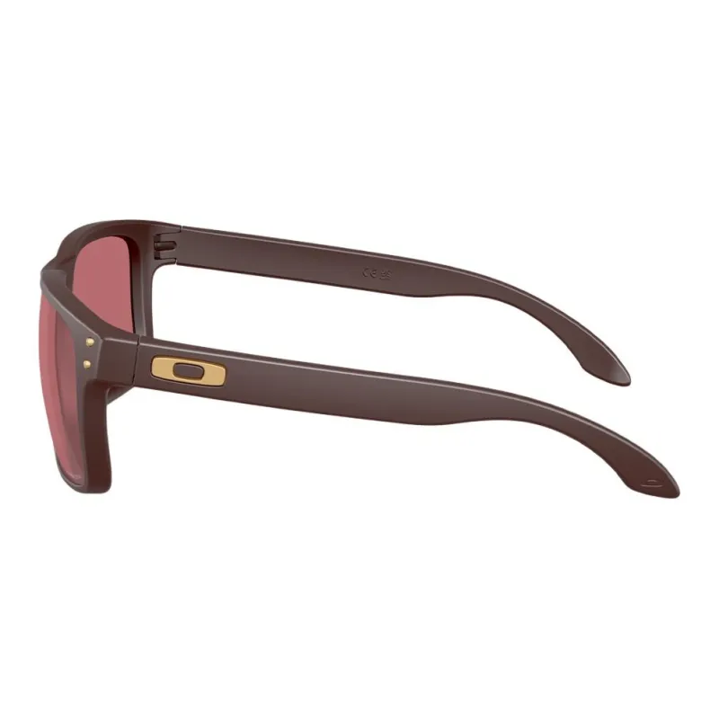 Oakley Plastic Irregular Shape Sunglasses Unisex Brown-2