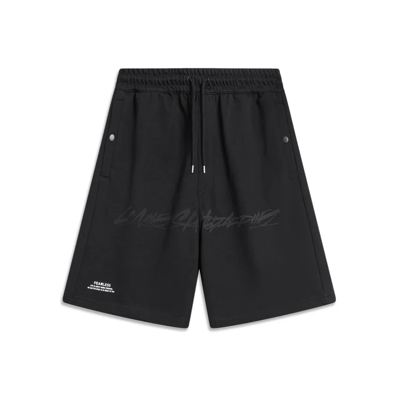LINING Skateboard Casual Shorts Men Black-0