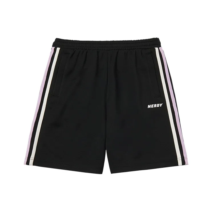 Nerdy Casual Shorts Unisex Black-0