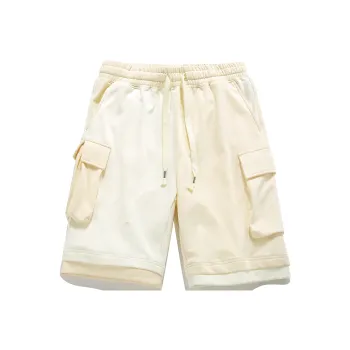 Guuka Casual Shorts Men Cream White