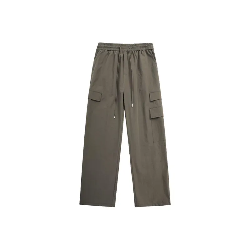 Lulifama Casual Pants Unisex Dark Gray-9