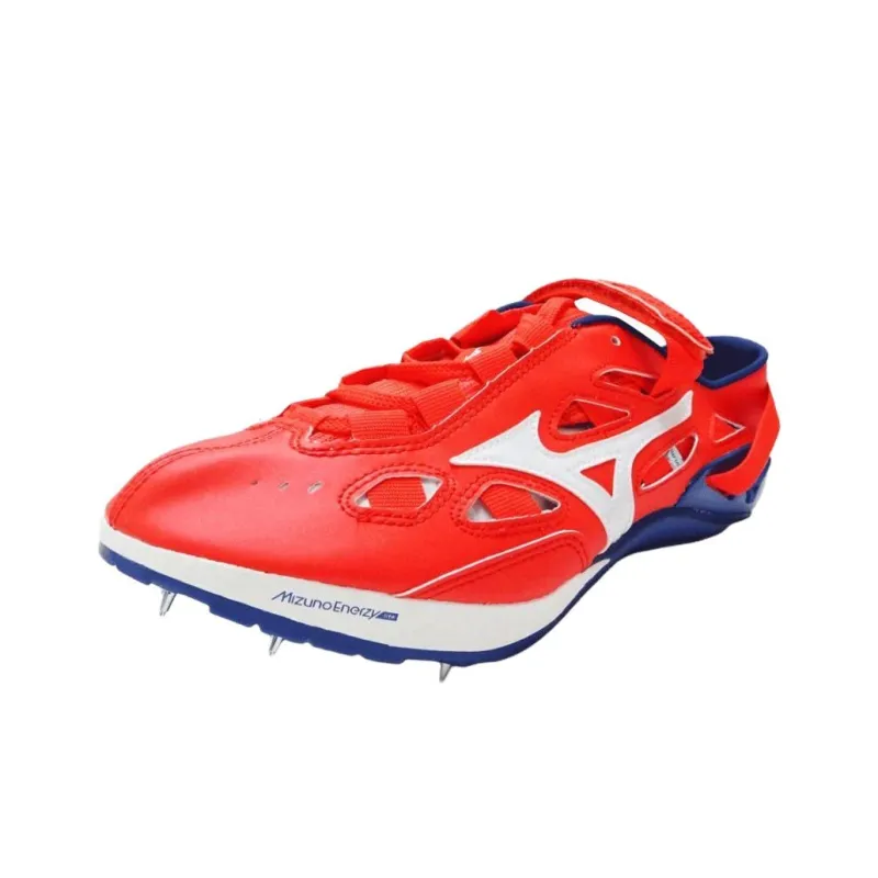 Mizuno Slip Resistant Support Functionality Red Track And Field Shoes Unisex Low Top-2