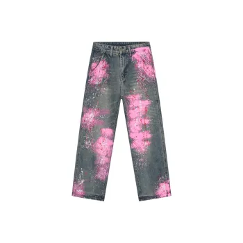 Voguo Relay Loose Fit Straight Fit Jeans Unisex