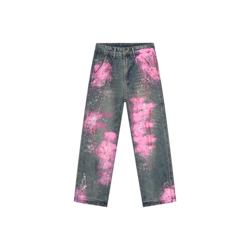 Multi pocket Crane Spray painted Old Functional Tactical Pants