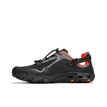 HUMTTO Slip Resistant, Cut Resistant, Cushioning River Trekking Shoes Men's Black Orange Yellow