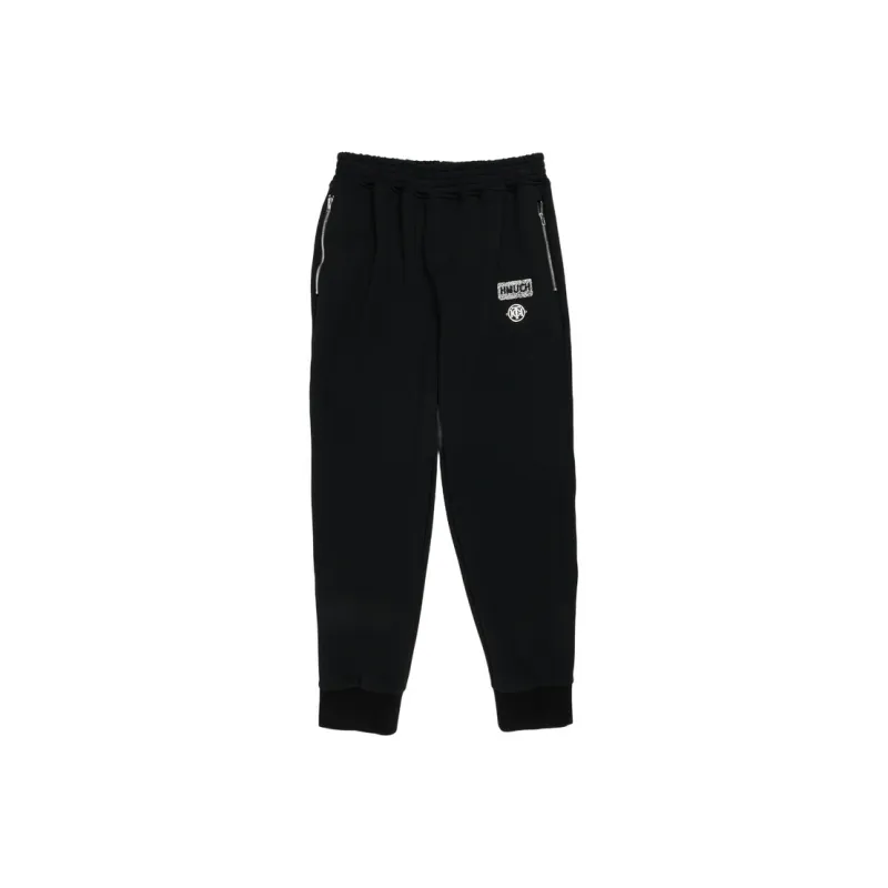 TCH Casual Pants Unisex Black Base With Silver Logo-0