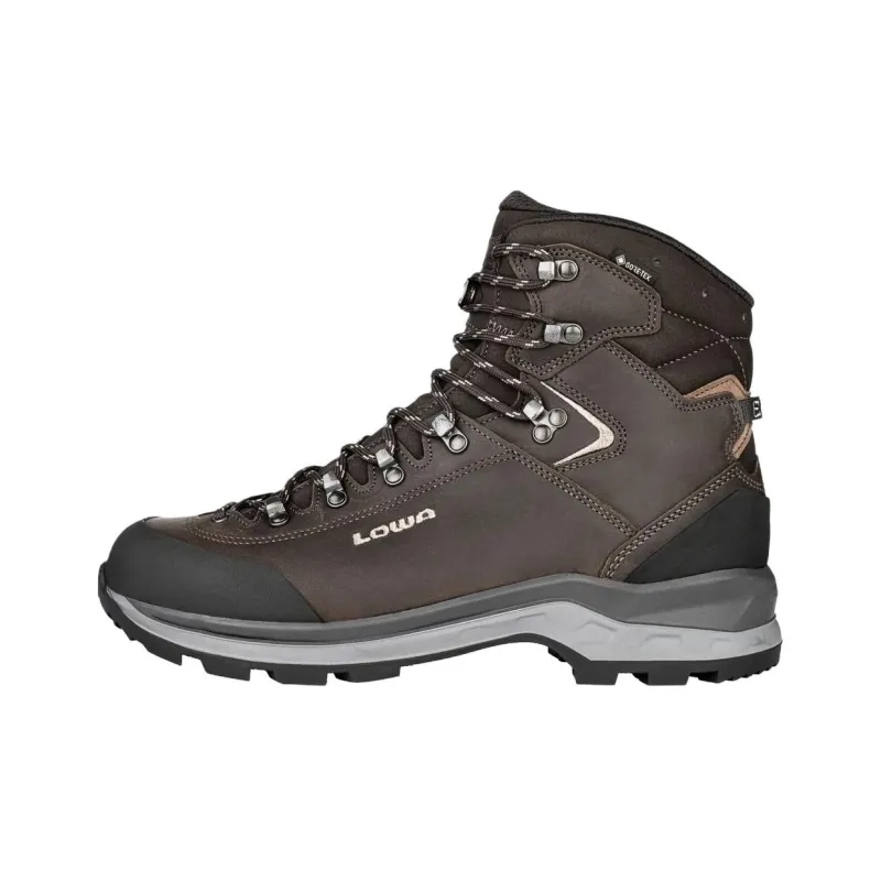 Lowa Anti Slip Wear Resistant High Top Hiking Shoes Men's Brown-0