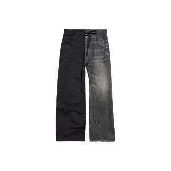 Balenciaga Fifty Fifty Destroyed Jeans