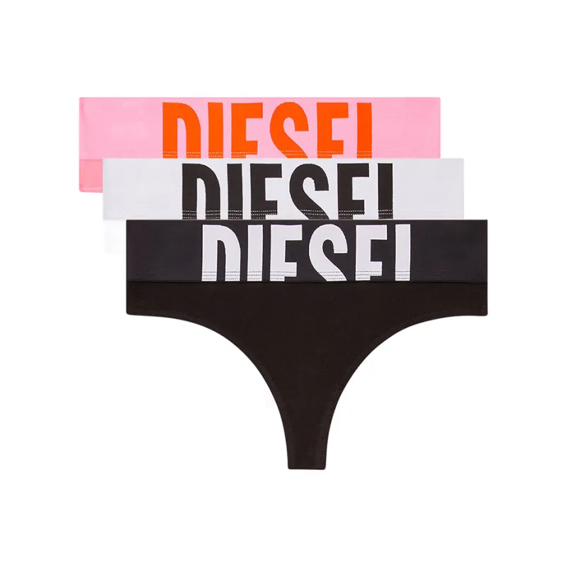 DIESEL Ufst Stars Logo Waistband Three Pack Briefs-2