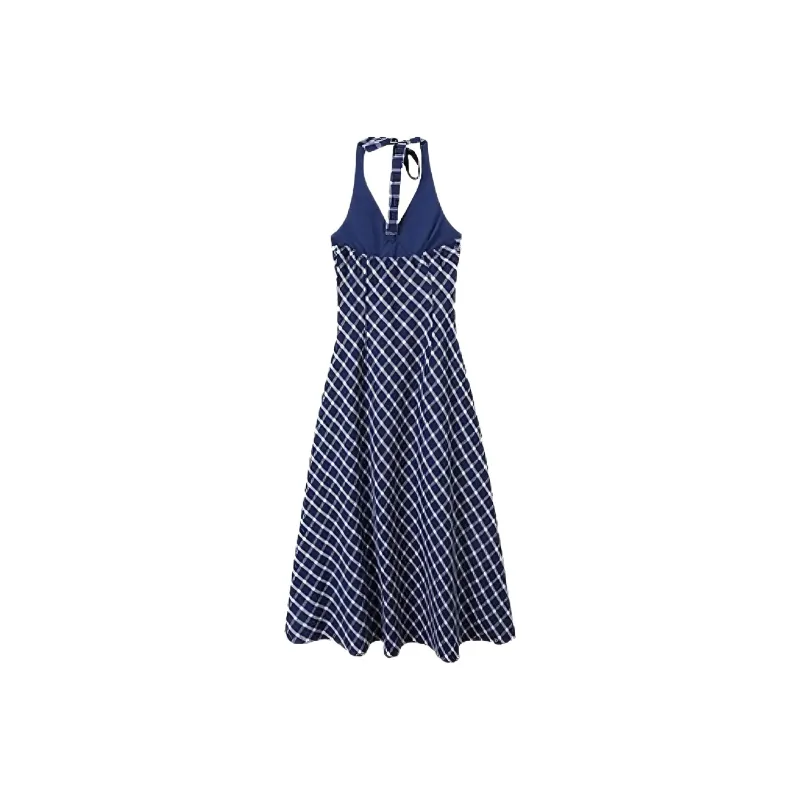 POPO.INFO Sleeveless Dress Women's Blue-1