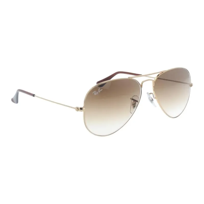 RayBan Metal Aviator Sunglasses Unisex Gold-1