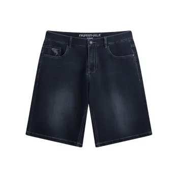 FAIRWHALE Denim Shorts Unisex Navy Blue