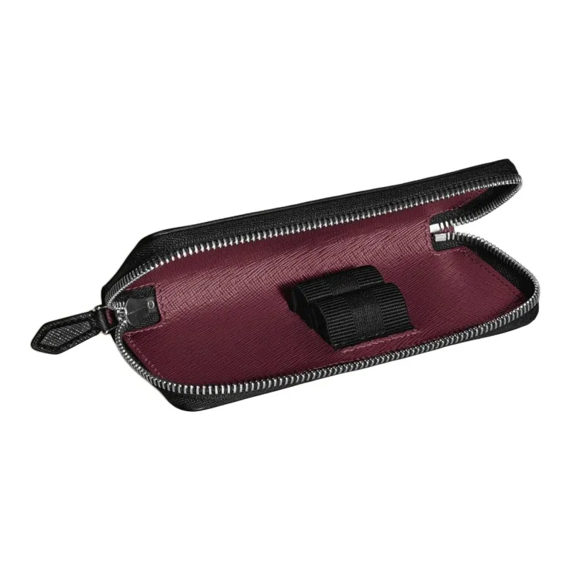 MONTBLANC Leather Pen Pouch Storage Bag Unisex Green-4
