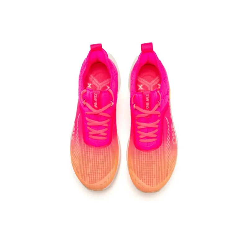 ONEMIX Light Nails Running Shoes Unisex Peach Pink Orange-2