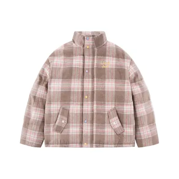 WORKSOUT Puffer Jacket Unisex Khaki Pink
