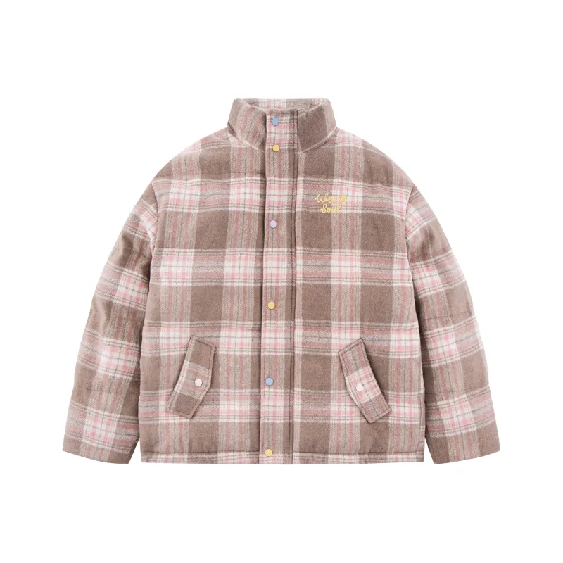 WORKSOUT Puffer Jacket Unisex Khaki Pink-0