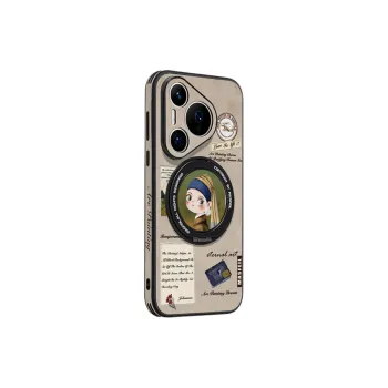 Marsfield TPU Material 360 Rotating Magnetic Stand Case Pearl Girlish Phone Cases Compatibility Huawei P70/P70 Pro