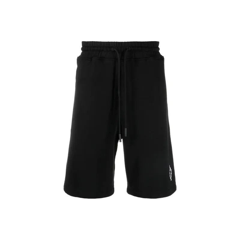 Marcelo Burlon Logo Printed Drawstring Shorts-0