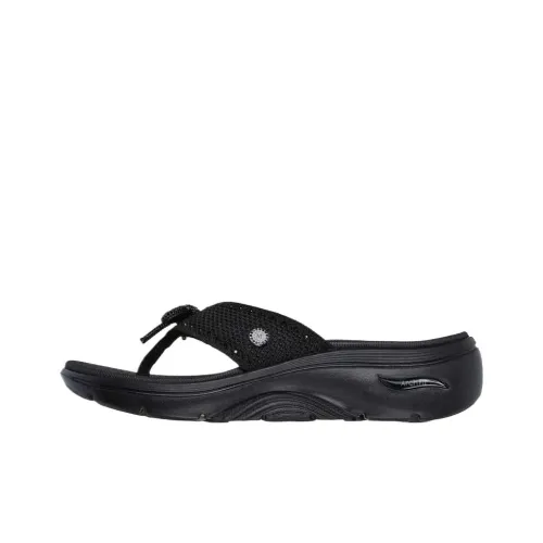 Skechers GO Walk Arch Fit 2.0 Flip Flops Women's Black