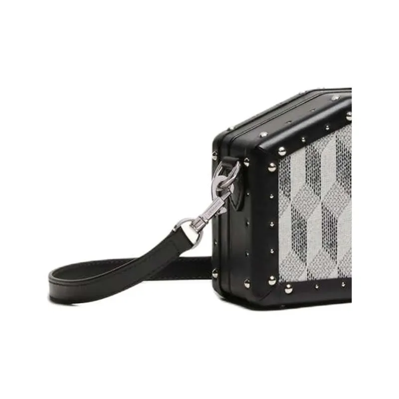 AU DEPART Canvas With Leather Clutch Nano Women's White-4
